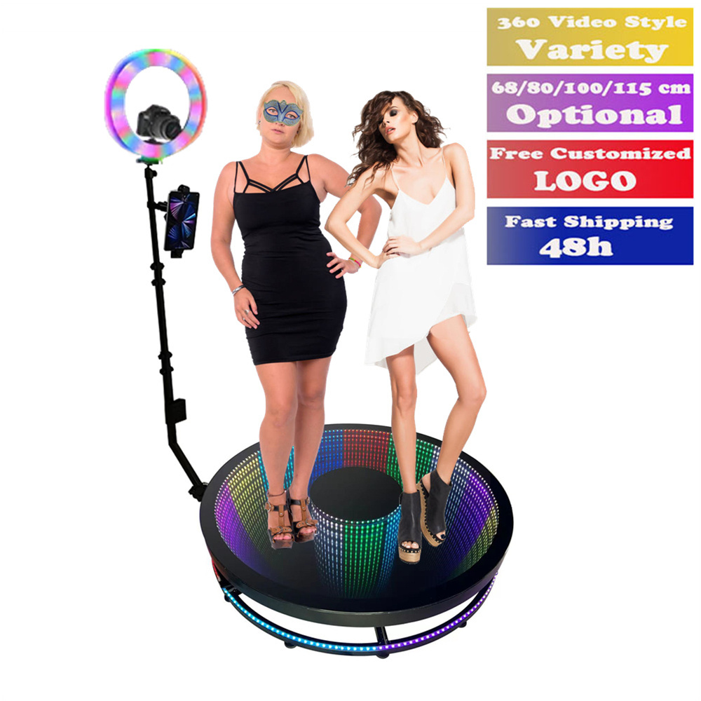 High-Quality 360 Video Booth Us Warehouse 360 Degree Rotating Camera Slider 360 Photo Booth Video Booth 360 Platform For Events