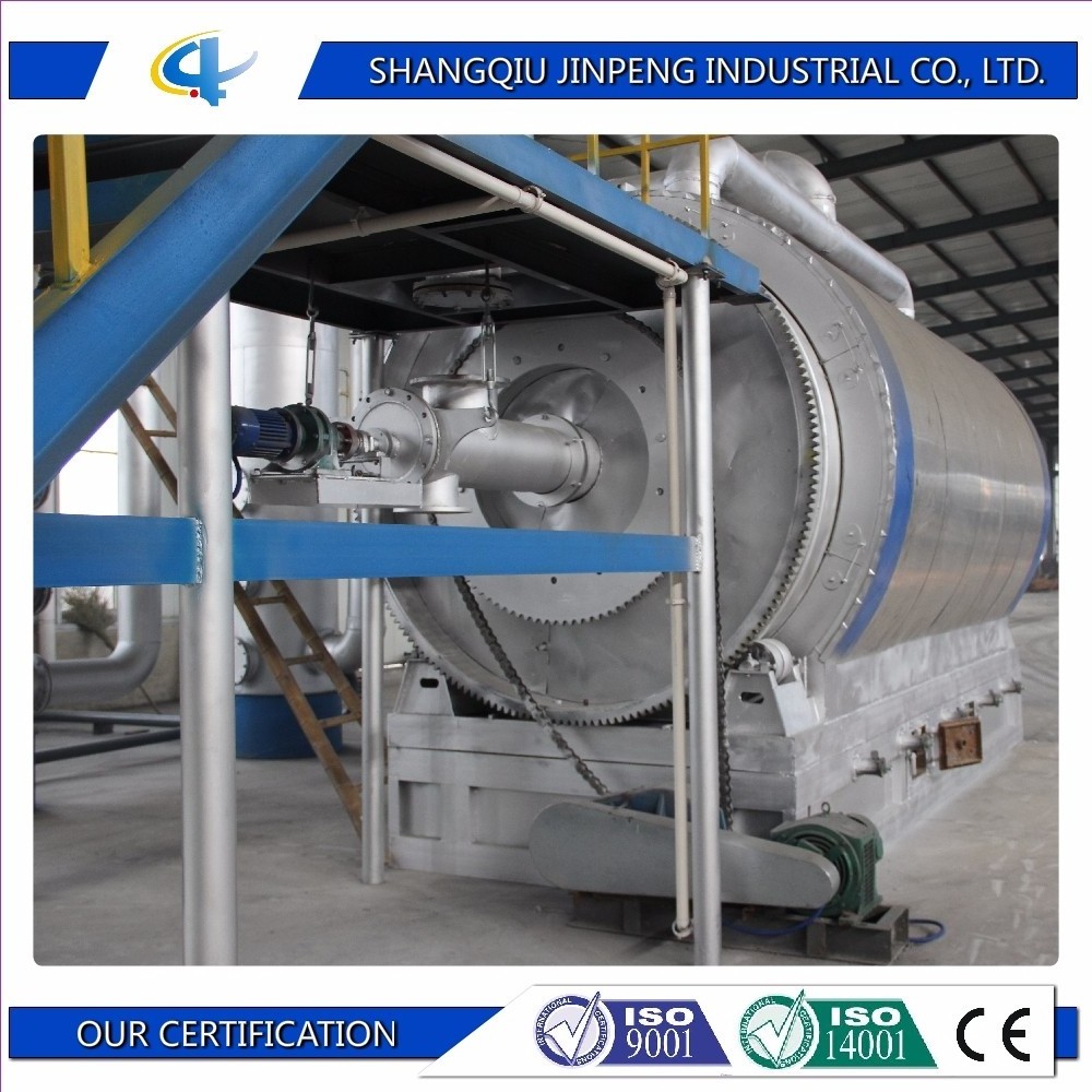 Fully Automatic Continuous Waste Tyre / Plastic Pyrolysis Plant for Making Fuel Oil