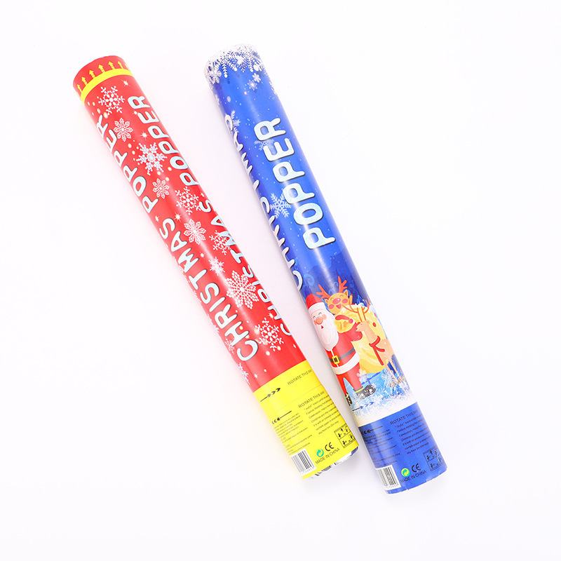 New sequined holiday supplies rotating fireworks tube Christmas Spring Festival opening festive fireworks salute