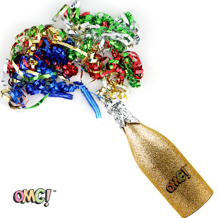 OMG BSCI Promotional Wholesale Cheap Disposable Wedding Party Champagne Confetti Cannon Streamers