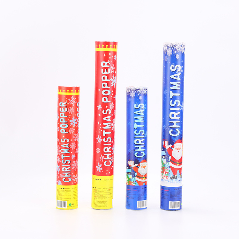 New sequined holiday supplies rotating fireworks tube Christmas Spring Festival opening festive fireworks salute