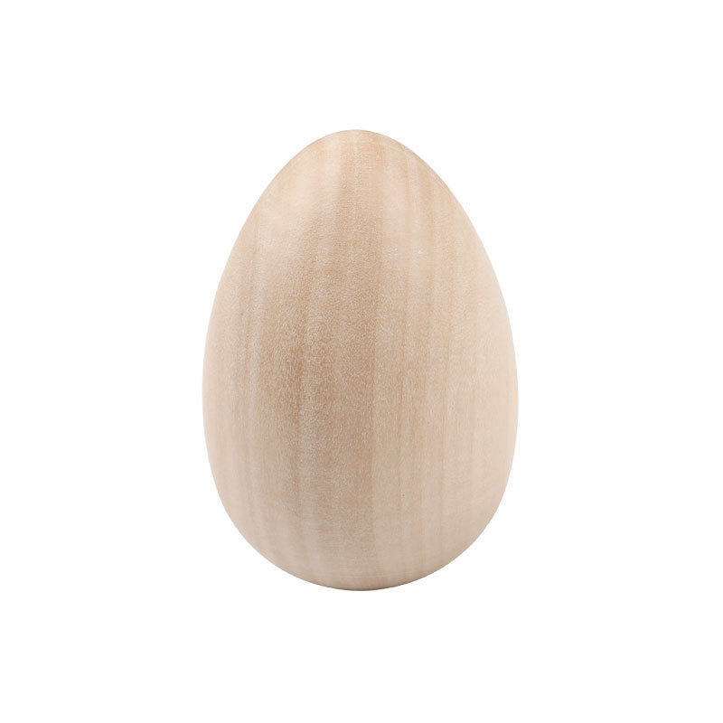 Smooth Stand Up Wooden Easter Eggs DIY Painted Craft for Easter Decorate Unfinished Wooden Eggs Unpainted Wooden Easter Eggs