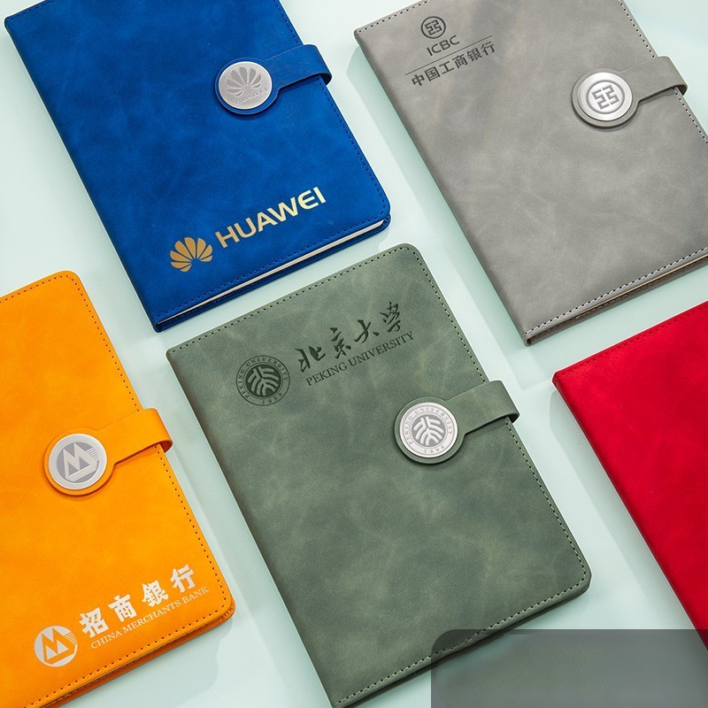 Wholesale Personalized Planners Leather Journal Hardcover Custom Logo Meeting Notebook Office Supplies Planner