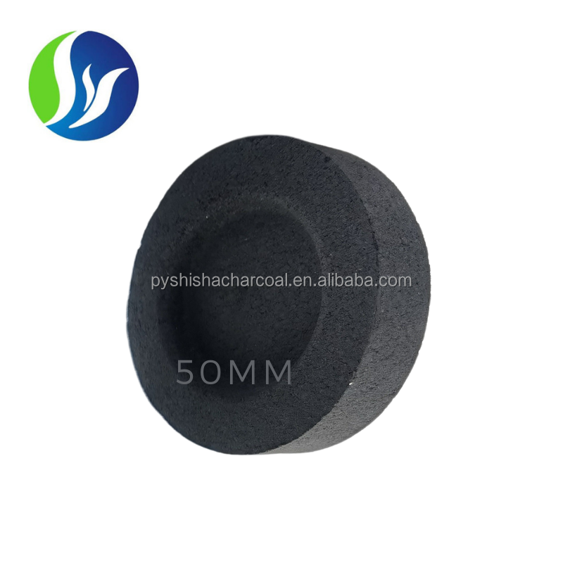 50mm High Hardness Charcoal For Shisha And Incense Quick Burning Charcoal Hookah Charcoal