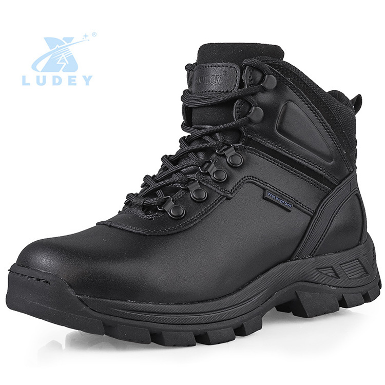 Genuine leather shoes for men wholesale shoes comfortable snow boots waterproof outdoor hiking boots