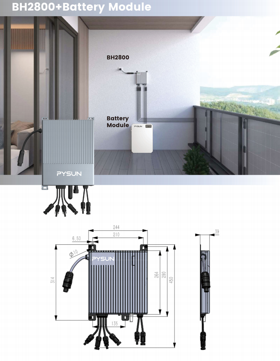 Hot Sale Plug and Play AC Output Micro Inverter Build Your Own Solar Panel System for Solar Panels