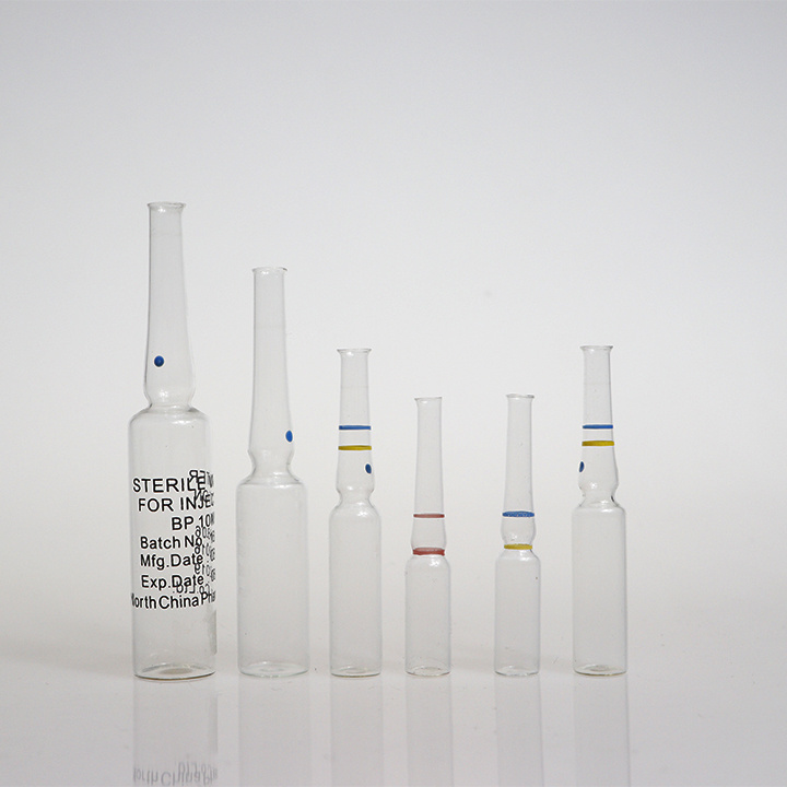 Pharmaceutical Empty Borosilicate Glass Ampoule Bottle Manufacturers 10ml 5ml 3ml 2ml 1ml Closed Glass Ampoule