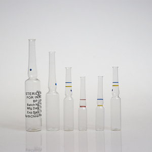 Pharmaceutical Empty Borosilicate Glass Ampoule Bottle Manufacturers 10ml 5ml 3ml 2ml 1ml Closed Glass Ampoule