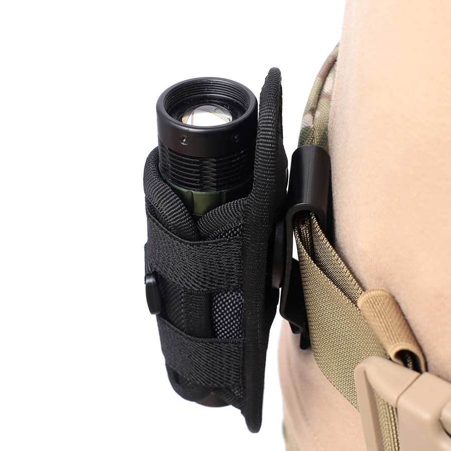 Wholesale Outdoor Tactical Led Flashlight Holster With 360 Degrees Rotatable Flashlight Torch Pouch For Hunting