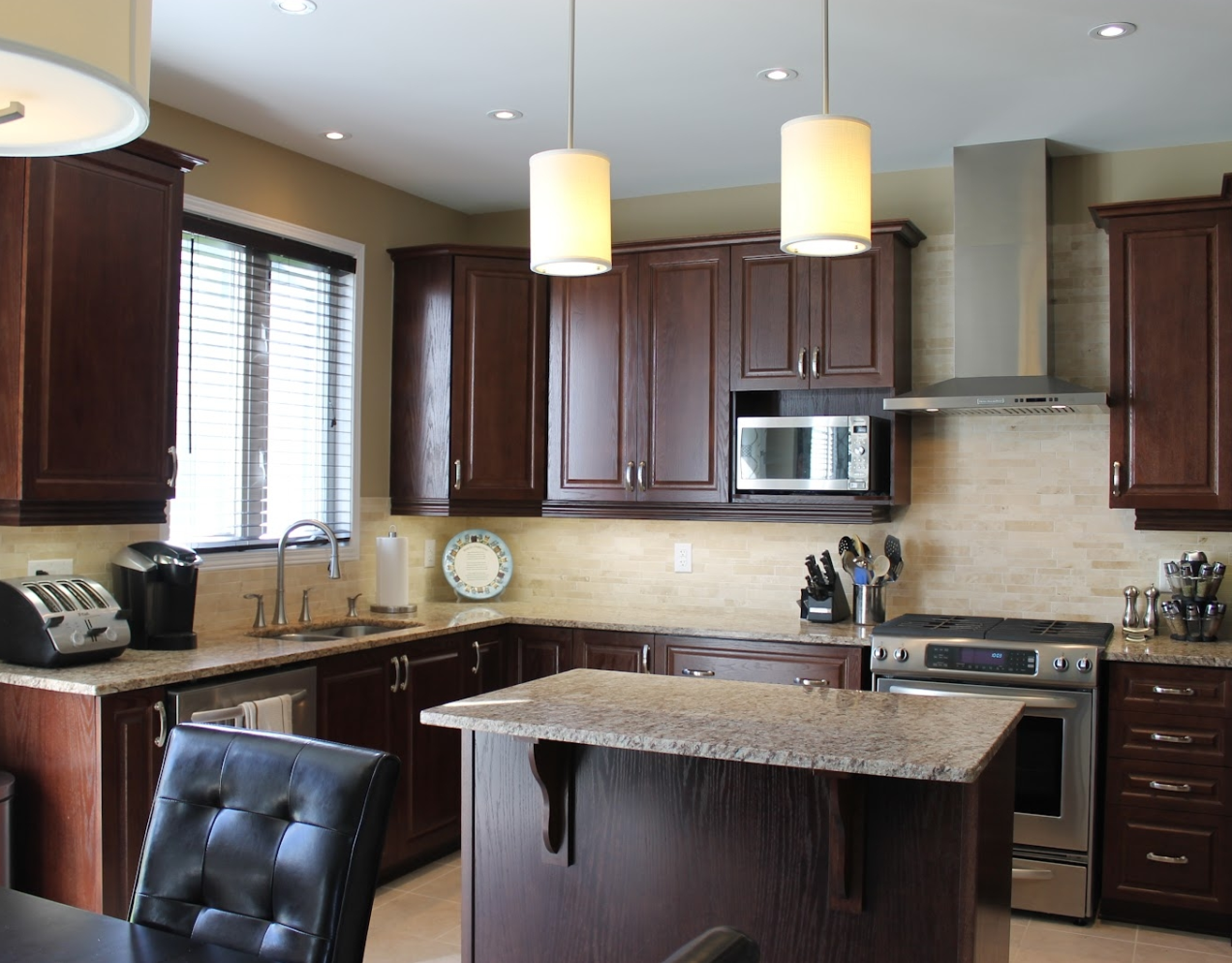 Antique Solid Wood Walnut Pantry and Kitchen Cabinets