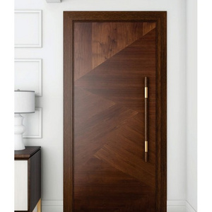 Latest Price Turkey Apartment Oak Wood Skin Modern Interior Room Design Veneer Door