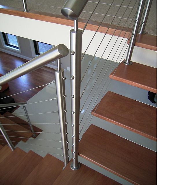 Indoor Stainless Steel Cable Railing Systems/Residential Stainless Wire Deck Railing