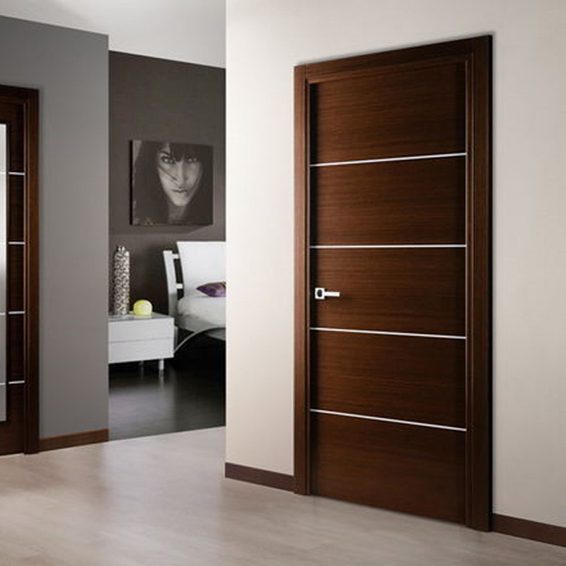 Interior Door modern swing solid wood door for bedroom