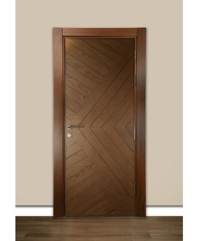 Latest Price Turkey Apartment Oak Wood Skin Modern Interior Room Design Veneer Door