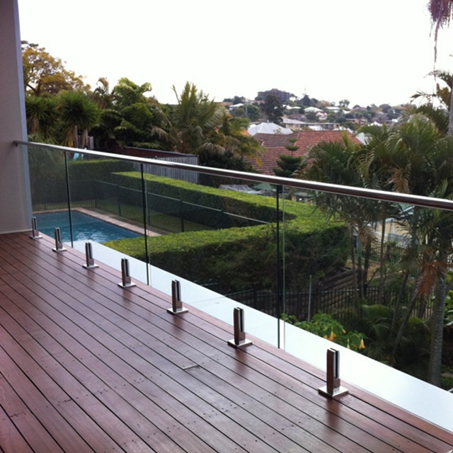 Balcony Terrace Stainless Steel Glass Spigot Railing Hardware Design