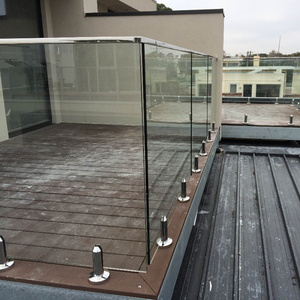 Balcony Terrace Stainless Steel Glass Spigot Railing Hardware Design