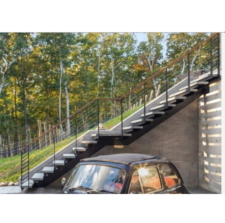 Modern Outdoor Fire Escape Stairs Manufacturer