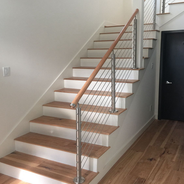 Indoor Stainless Steel Cable Railing Systems/Residential Stainless Wire Deck Railing