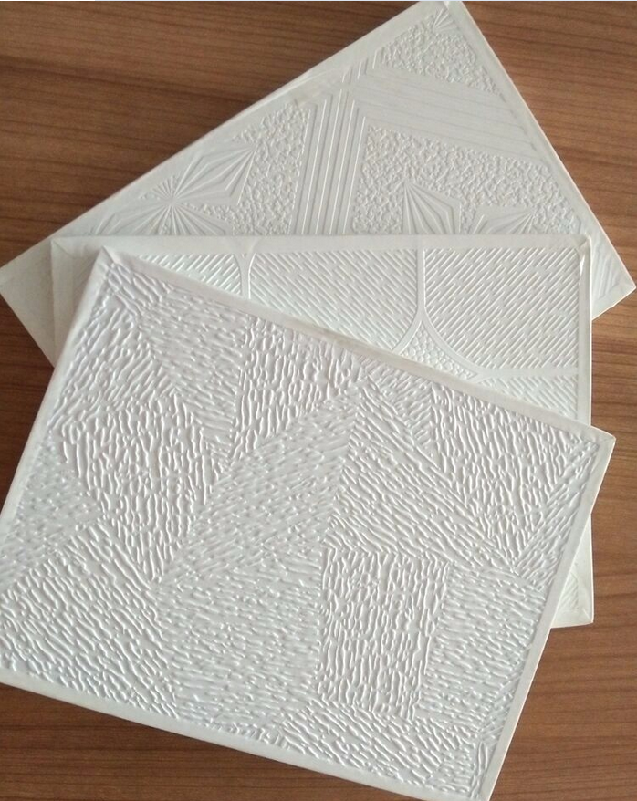 pvc laminated gypsum ceiling tiles/pvc gypsum ceiling tiles/T-grids