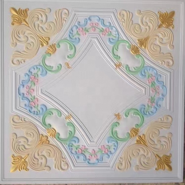 Colorful gypsum ceiling tiles/GRG gypsum ceiling board nice cheap ceiling