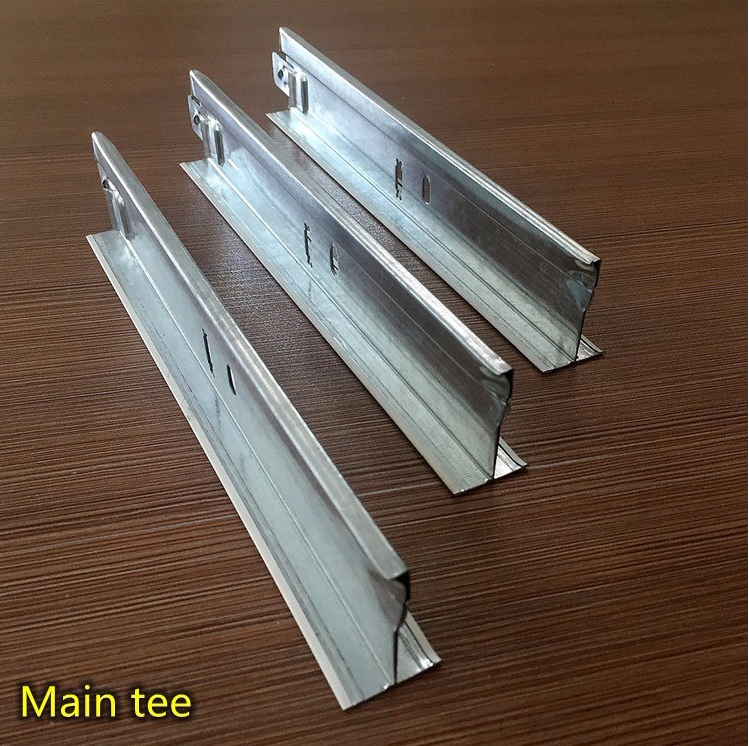 T grid T bar For Ceiling panel PVC laminated gypsum ceiling board/tile decoration gypsum ceiling