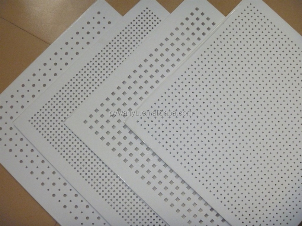 Perforated PVC gypsum ceiling tile/ suspended ceiling