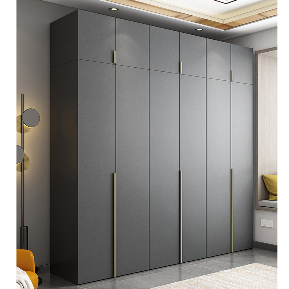 Whole House Custom Made Six Doors Wardrobe Bedroom Furniture Walk In Closets Cabinet