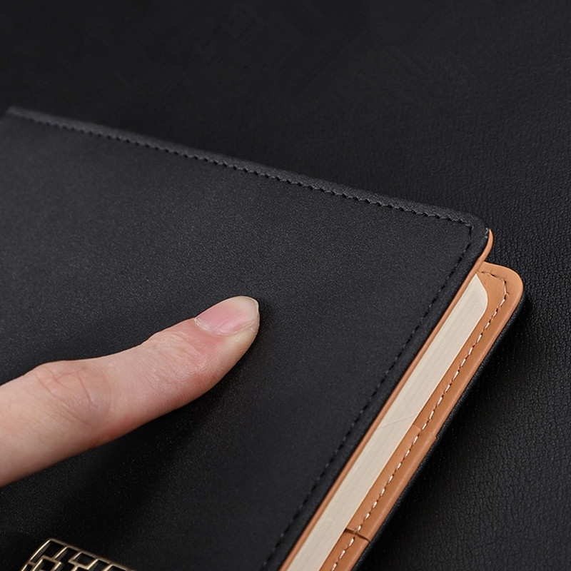 High quality PU leather composition notebook set with pen vintage magnetic buckle notebook gift set