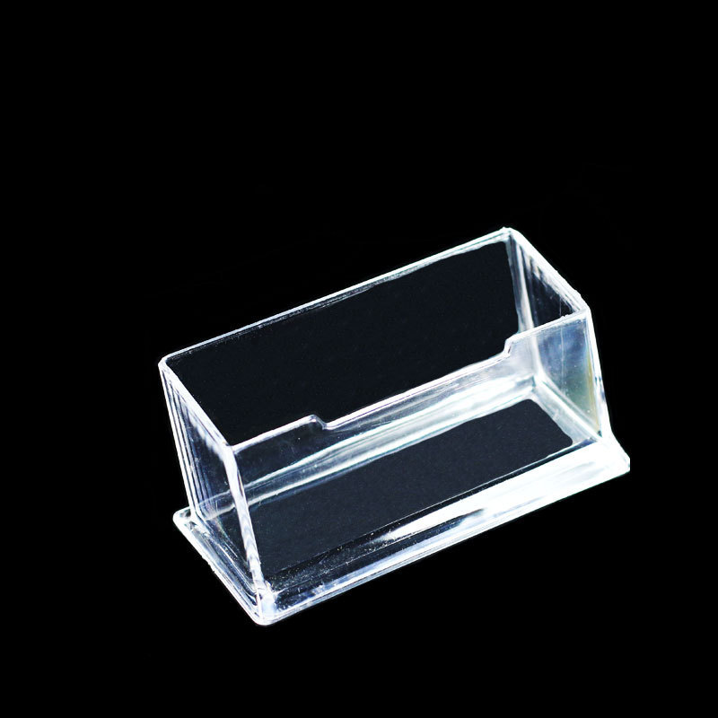 Visiting Card Acrylic Holder Single Compartment Acrylic Vertical Business Card Holder Desktop Office Business Card Display Box