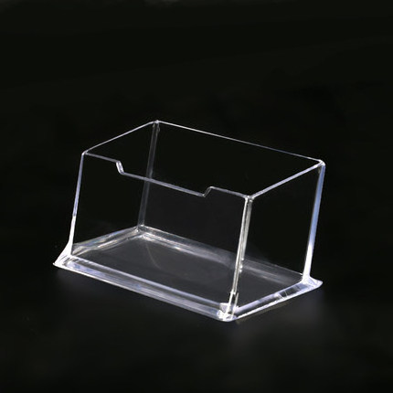 Visiting Card Acrylic Holder Single Compartment Acrylic Vertical Business Card Holder Desktop Office Business Card Display Box