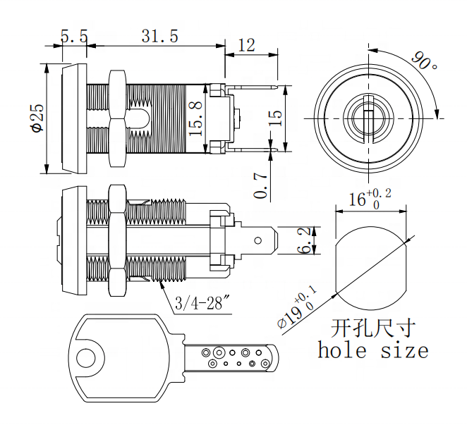 security caniss qr code electronic key cylinder door lock smart