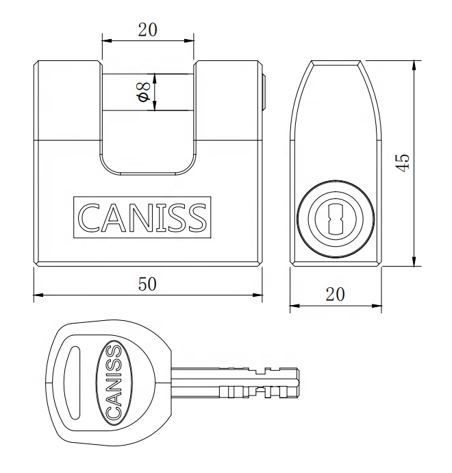 Safe key cylinder qr. code combination hotel door pad lock