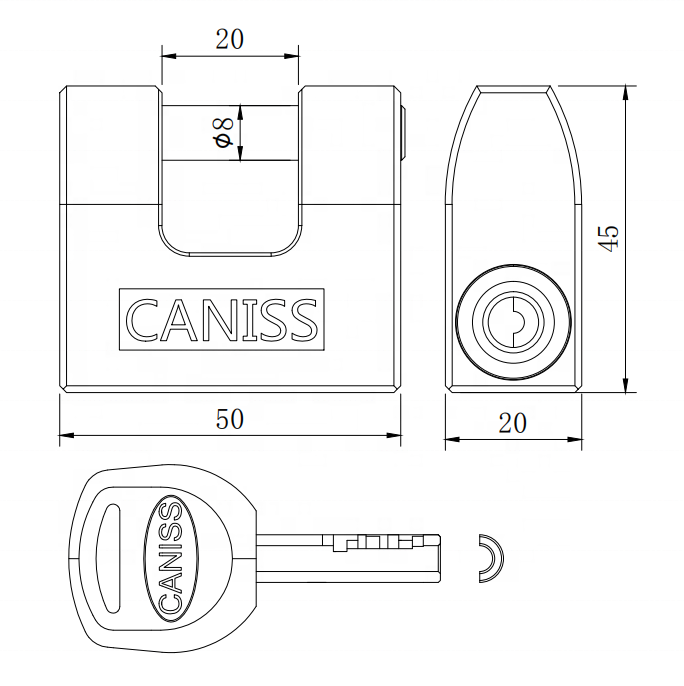 security manufacturer heavy duty gate key cylinder Pad door lock