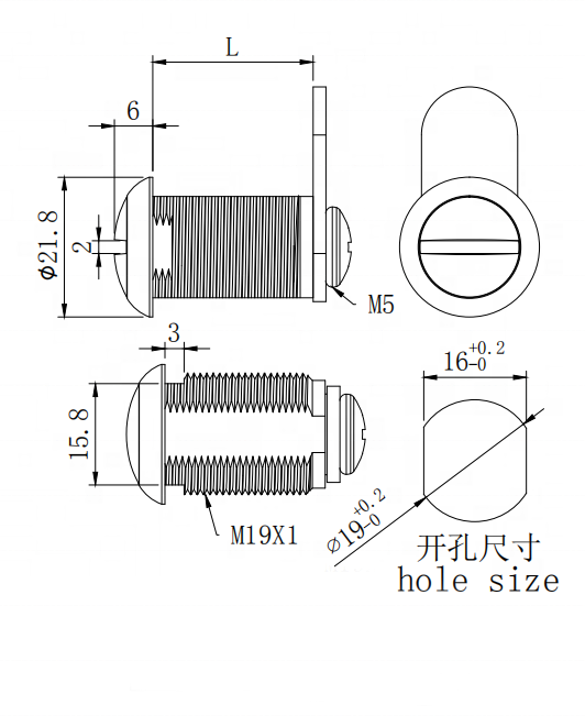 Safe manufacturer European cylinder keyless entry door cam lock