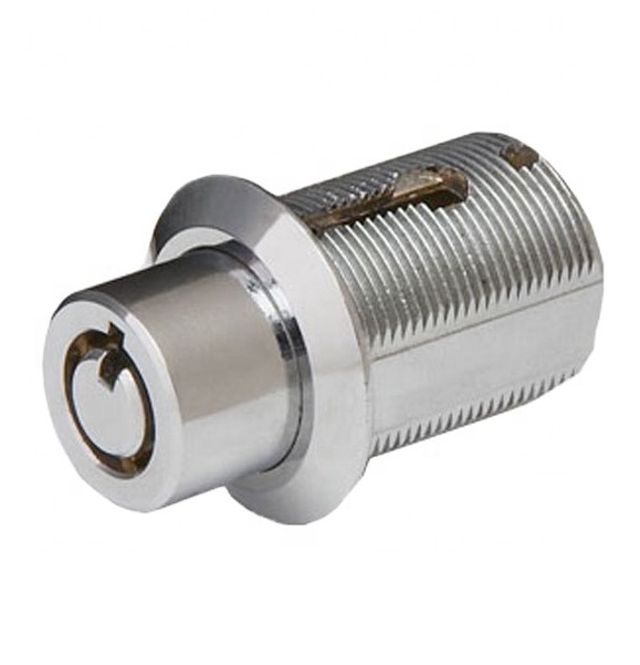 Security round cylinder tubular key removable cylinder push lock