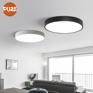 High Brightness Round Ceiling Lamp Living Room Bedroom Fixtures Simple Style Surface Mount 24W Led Ceiling Light