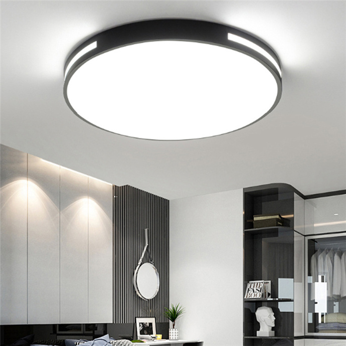 Energy Saving Indoor LED Round Ceiling Lamp Recessed Reflector Replaceable Wide Semi Flush Sky Star Ceiling Light For Home