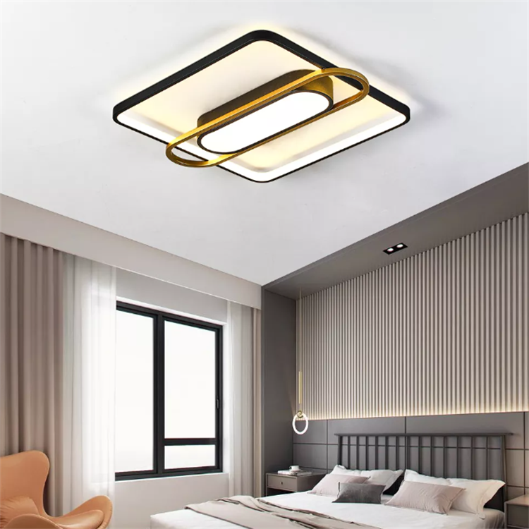 58W 68W Modern Design Surface Mounted House Decoration Iron Acrylic Dimmable Led Intelligent Ceiling Light With Remote Control