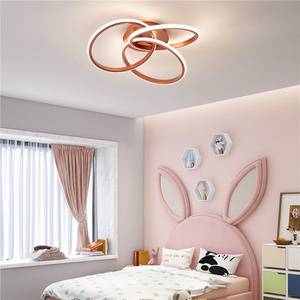 Modern fashion Style Aluminum Living Room Bedroom Hallway Indoor Smart Home Lighting Rounds Gold 56W Led Ceiling Lamp