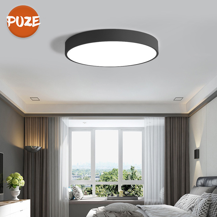 Modern Design Round Switch Control Smart Home Lighting Living Room Bedroom Surface Mounted Led Ceiling Light