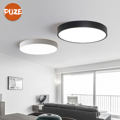 Modern Design Round Switch Control Smart Home Lighting Living Room Bedroom Surface Mounted Led Ceiling Light