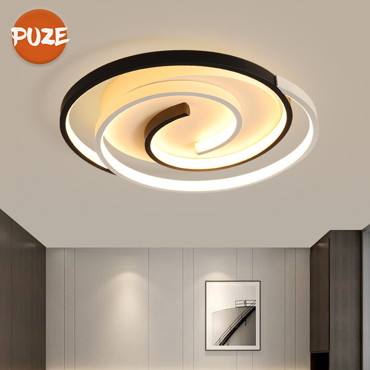 High Lumen Bedroom Simple Modern Style Lighting Ultra Thin Iron Acrylic Smart Home Square Led Ceiling Light