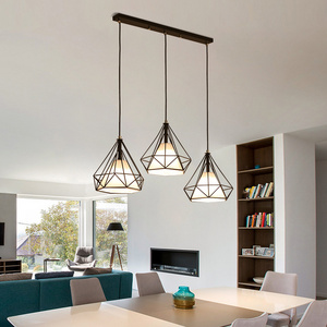 Industrial Vintage pendant Lamp American Wrought Iron Chandelier Living Room Coffee Shop Led Pendant Light for Home Ceiling