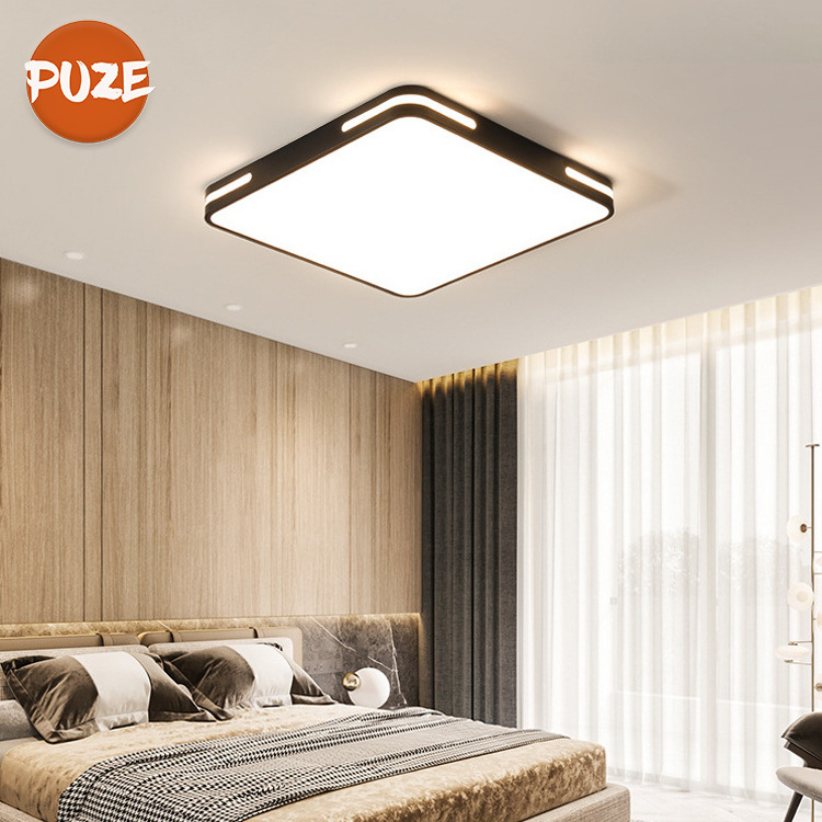 High Lumen Modern Simple Style Ultra Thin Surface Mounted Living Room Bedroom Square Led Ceiling Light