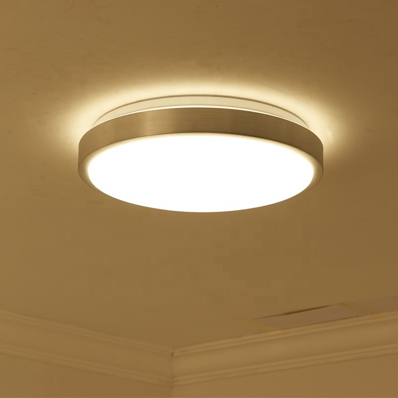 Dimmable Led Surface Ceiling Light PUZHUOER 18 Watt 35cm Light Fixtures Ceiling CCC CE LVD Iron Simple Ceiling Lamp