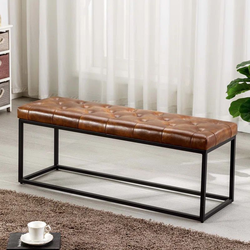 Wood Working Table Bench Dining Long Bench Wooden Dinner Leather Storage Ottoman Seat Bench