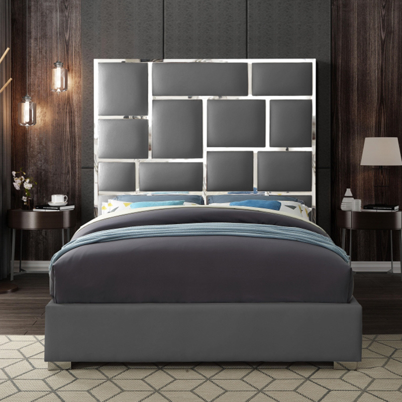 Fashion Design Tufted Headboard Bedroom King Size Exotic Bed Queen Bedroom Set Modern Beds Designs King Size