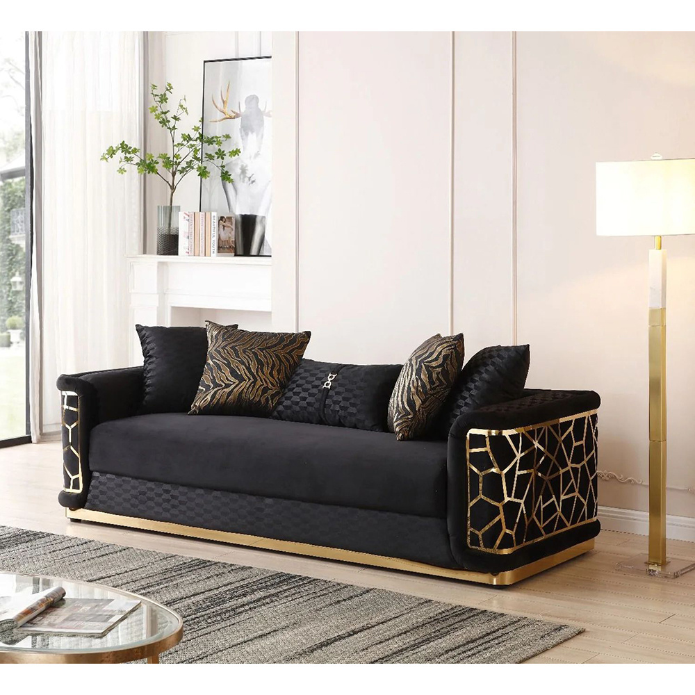 Turkish Modern Velvet 1 2 3 Luxury Sofa Set Furniture Luxury Hotel Sofa Upholstered Royal Sofa Sets Luxury