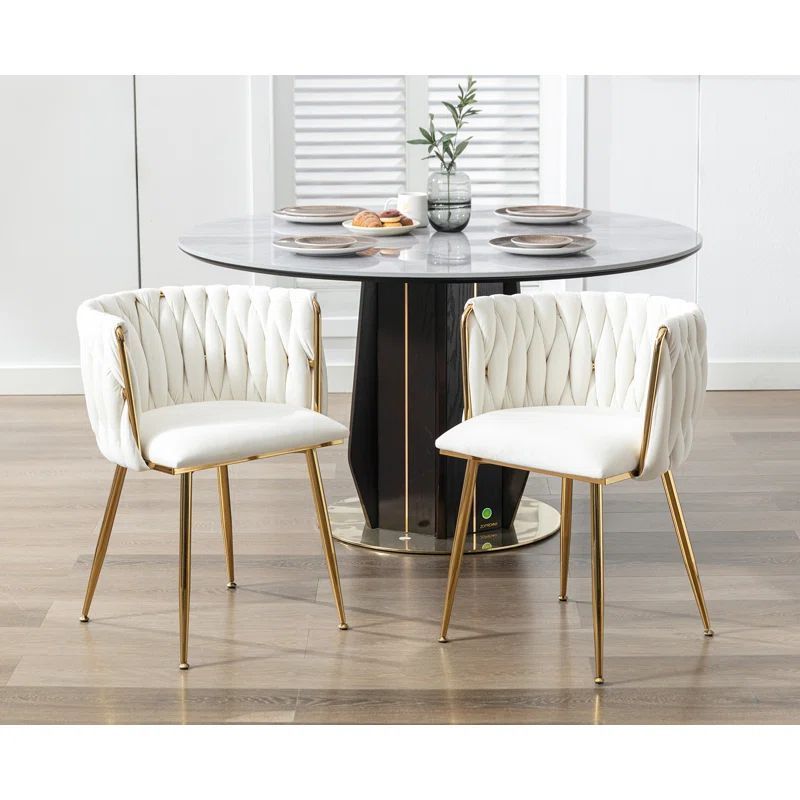 Italian White Chair For Dining Room Small Dining Tablet Set 2 Chairs Sillas Luxury Dining Chairs