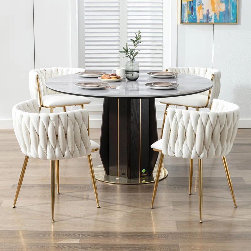 Italian White Chair For Dining Room Small Dining Tablet Set 2 Chairs Sillas Luxury Dining Chairs